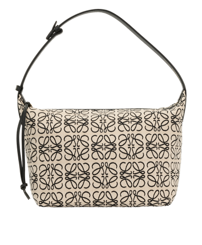 Medium Cubi, &pound;795, Handbags, Beige/Black, Canvas, Front view